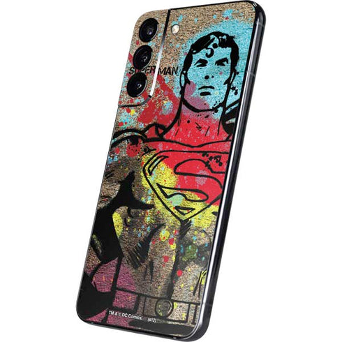 DC Comics Superman Color Splatter Galaxy S22 Plus Skin